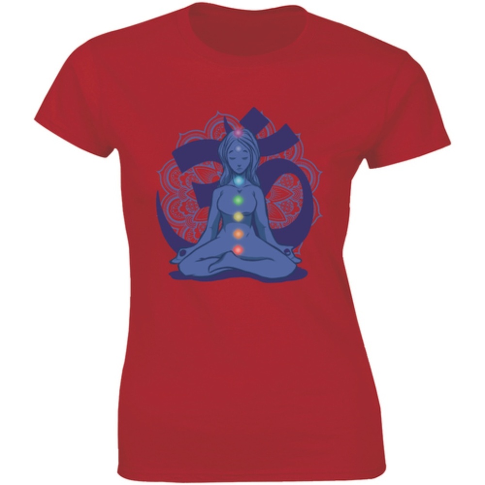 Beautiful Girl Sitting Self Meditation T-shirt Tee